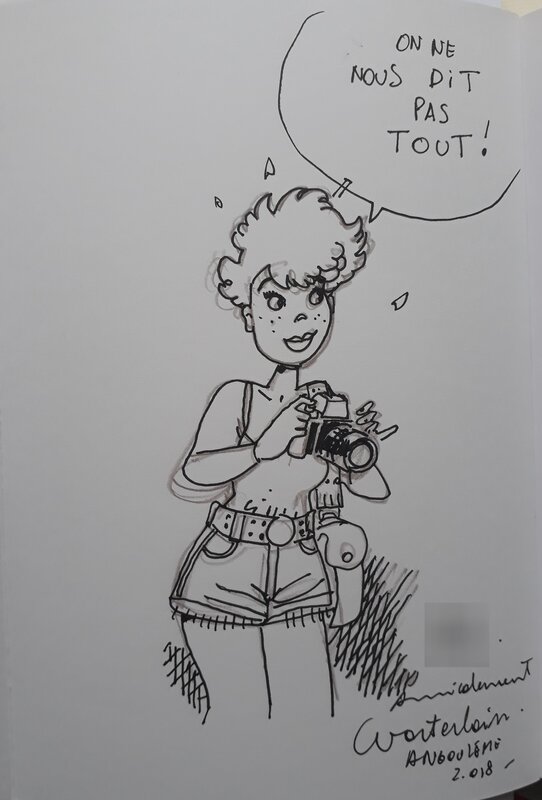 Jeannette Pointu par Marc Wasterlain - Dédicace