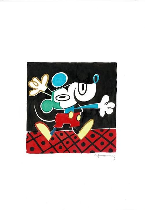 Tony Fernandez, Mickey Mousse (inspiré par Picasso - Original Illustration