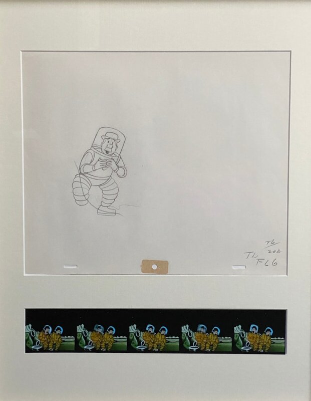 Hergé, Croquis préparatoire - Objectif Lune (Larry Harmon - Belvision) - Original art