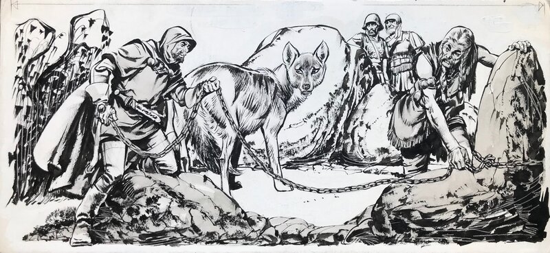 Nadir Quinto, Story of the Wolf giant - Planche originale