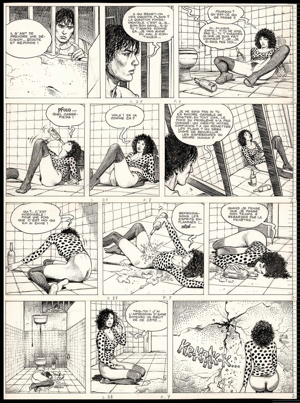 Guiseppe Bergman page by Milo Manara - Comic Strip