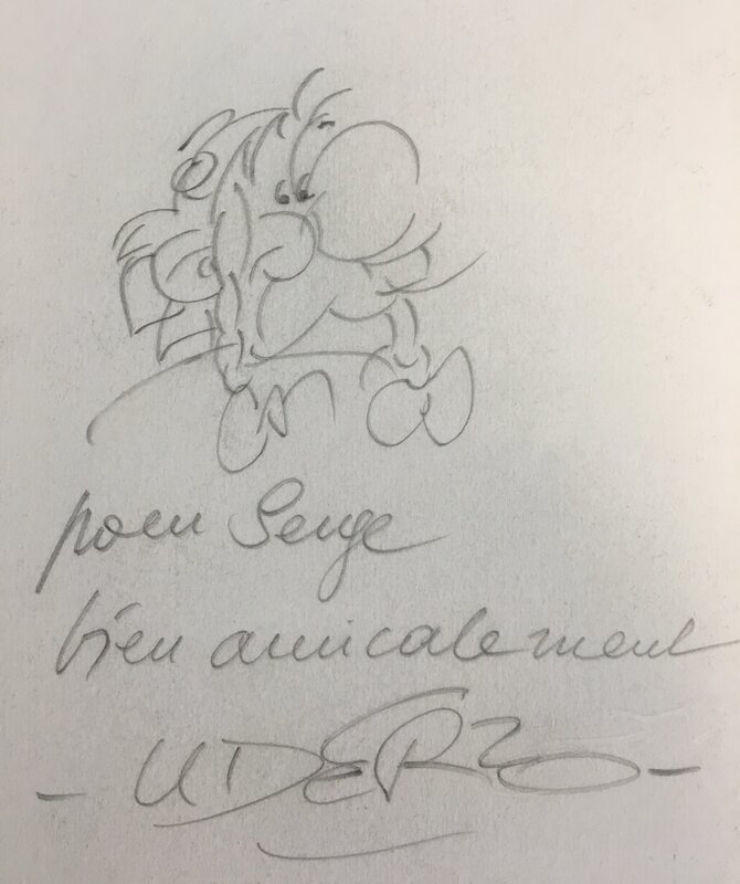 Obelix par Albert Uderzo - Dédicace