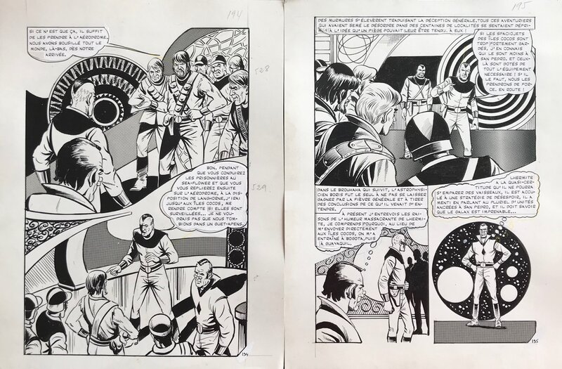 Alan Doyer, Anticipation - Départ pour l'avenir pl 194 & 195 - Comic Strip