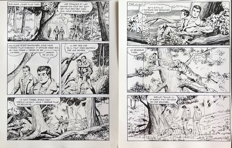 Robert Giordan, Vigor - Egaux en courage pl 27 & 28 - Comic Strip