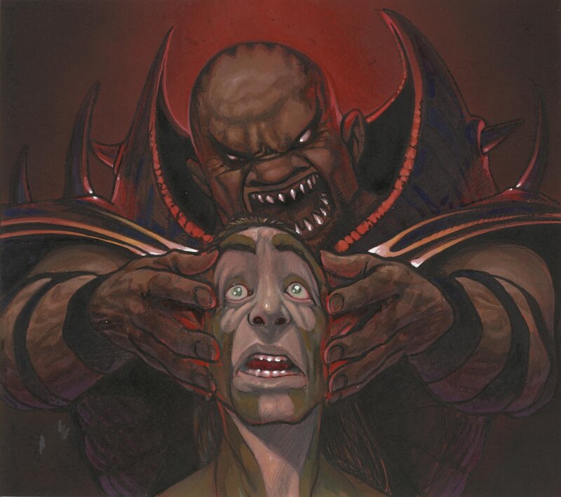 Massimilano Frezzato - MTG - Vicious Hunger - Original Illustration