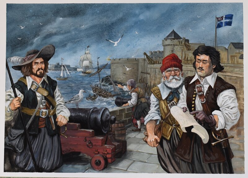 Saint-Malo by Julien Delval - Original Illustration