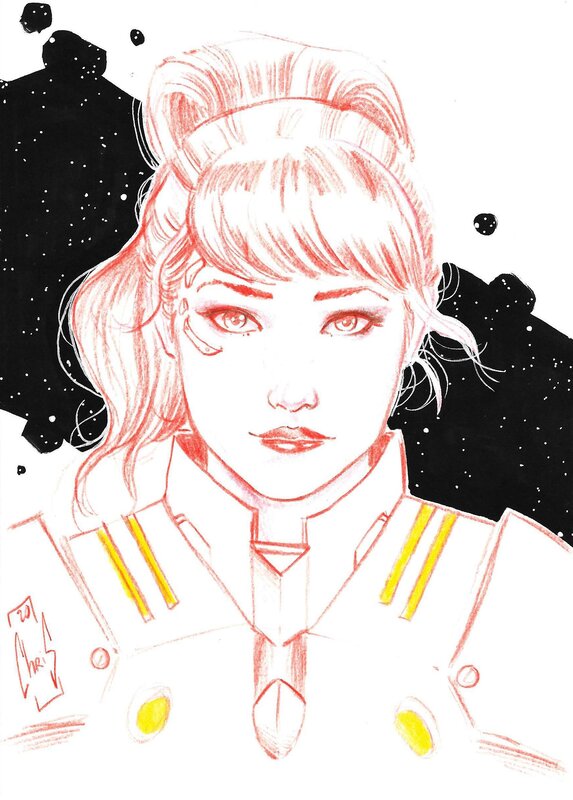 Space Girl by Christophe Le Galliot - Sketch