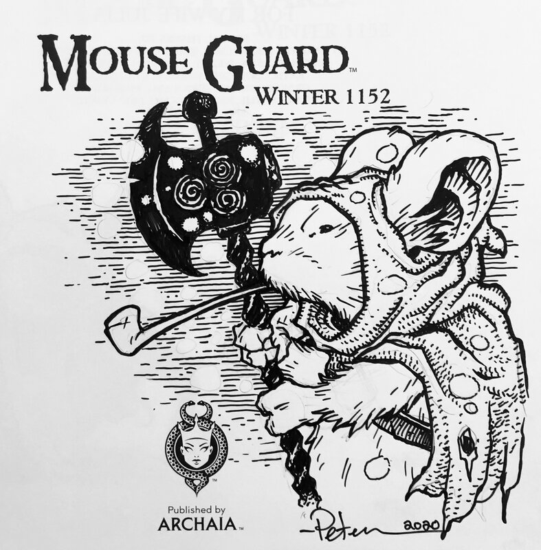 David Petersen Mouse Guard - Sketch