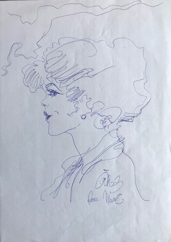 Jean Giraud, Blueberry - Chihuahua Pearl - Sketch