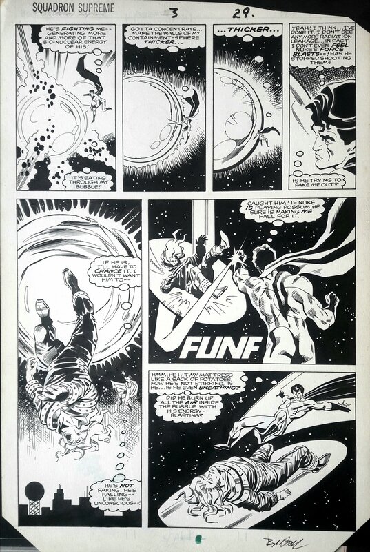 Bob Hall, John Beatty, Squadron Supreme (l'Escadron Suprême) #3, planche 29 - Comic Strip