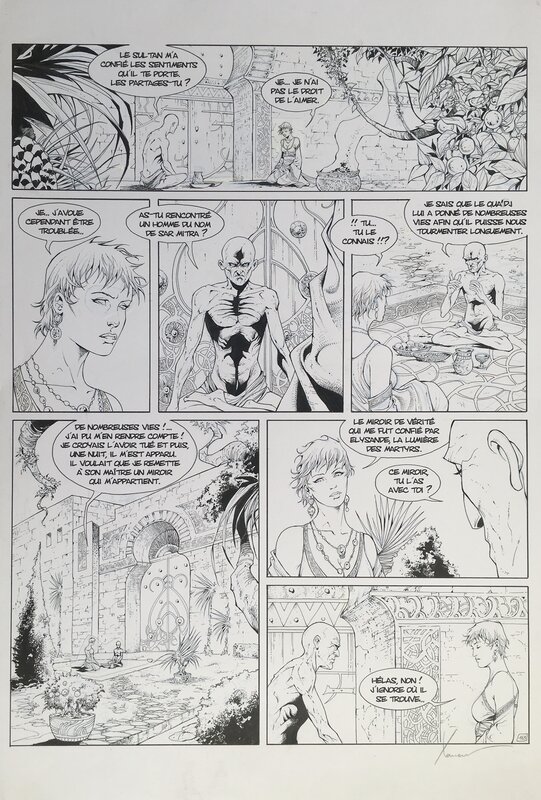 Philippe Xavier, Jean Dufaux, Croisade - Becs de feu T4 Pl 163 - Planche originale