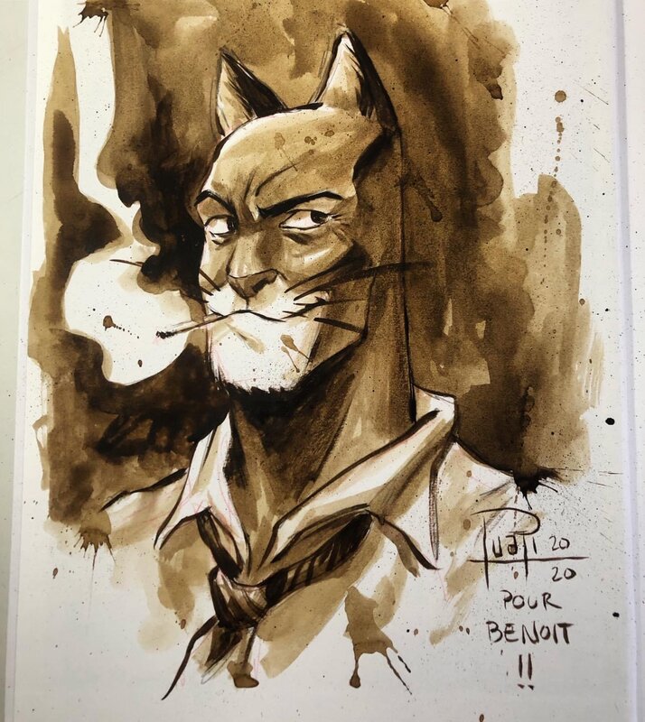 Blacksad par Juapi - Illustration originale