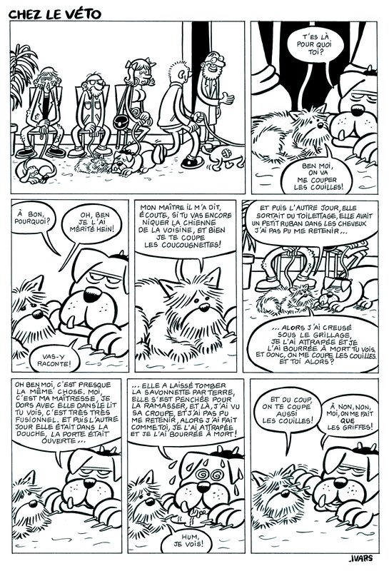 Chez le véto par Éric Ivars - Planche originale