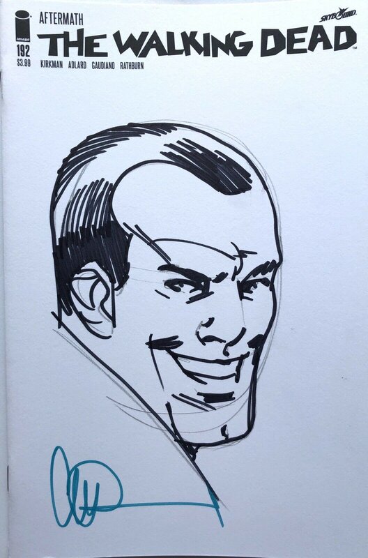 Negan by Charlie Adlard - Sketch