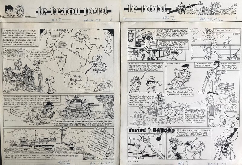 François Bel, Pat et Moune - Le triton perd le nord récit complet en 20 planches - Comic Strip