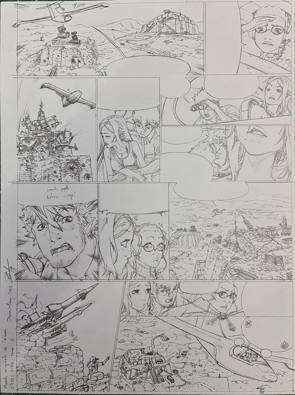 Pierre-Mony Chan, Cross-Fire Tome 6 double page 1/2 - Planche originale