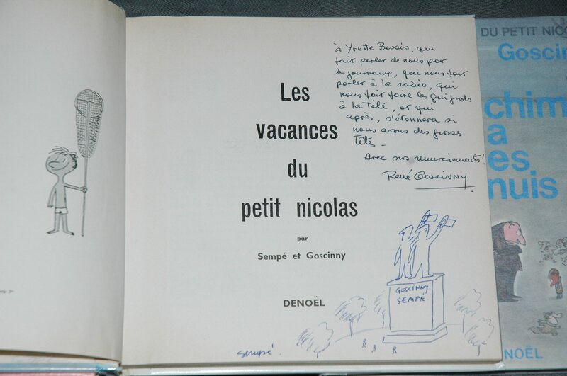 Dédicaces de Sempé et Goscinny dans le Petit Nicolas by Jean-Jacques Sempé, René Goscinny - Sketch