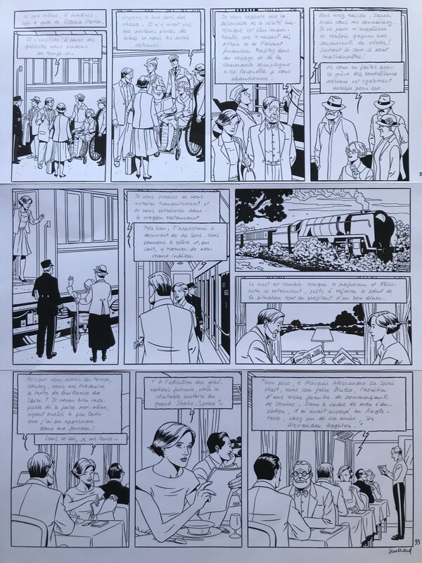 Blake et Mortimer par André Juillard - Planche originale