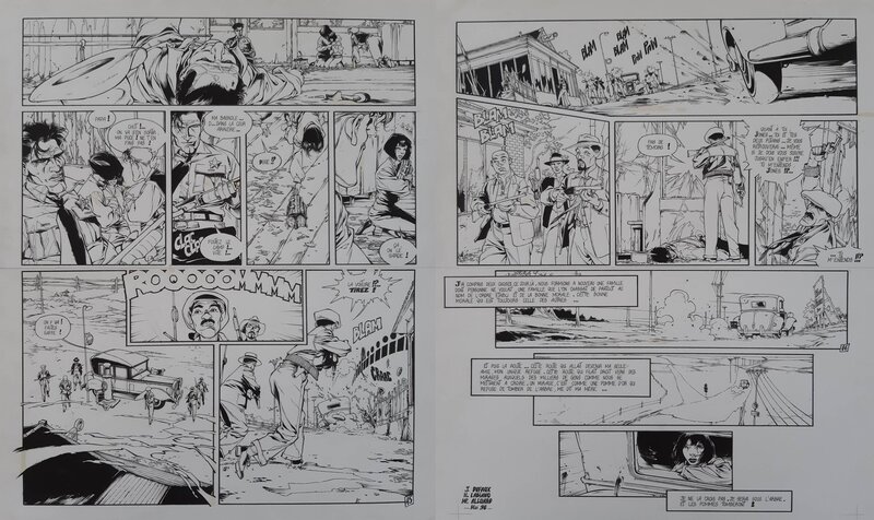 Hugues Labiano, Dixie Road - T1 - Double planche de fin - Comic Strip