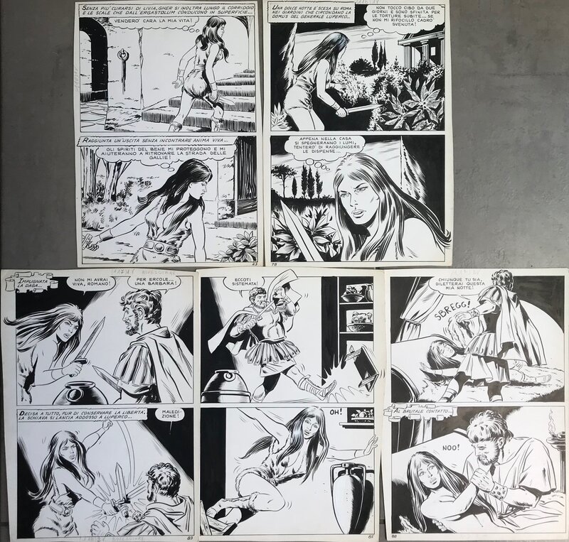 Sergio Rosi, Messalina - pl 23, 78, 83, 85, 88 de 1968 - Comic Strip