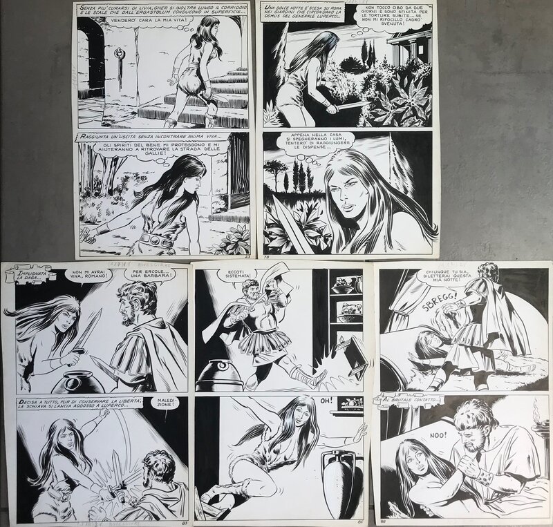 Sergio Rosi, Messalina - pl 23, 78, 83, 85, 88 de 1968 - Planche originale