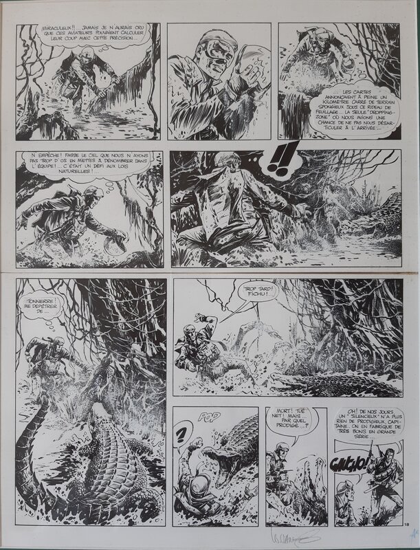 William Vance, Bruno Brazil - Commando Caïman - Planche originale