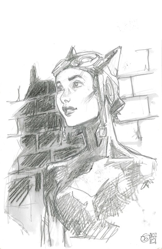 Catwoman par Joël Jurion - Original Illustration