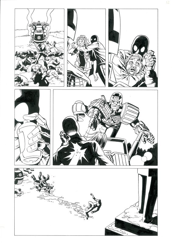 Paul Marshall, Judge Dredd Megazine 4.06 Judge Dredd - Who killed Jon Lenin? page 12 - Comic Strip