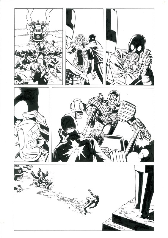 Paul Marshall, Judge Dredd Megazine 4.06 Judge Dredd - Who killed Jon Lenin? page 12 - Planche originale