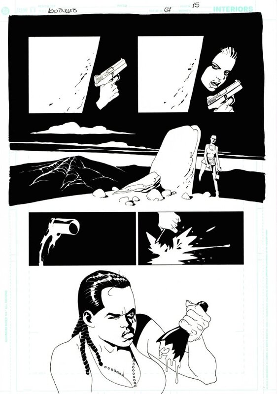 For sale - Eduardo Risso, Brian Azzarello, 100 Bullet Issue 67 Page 15 - Comic Strip