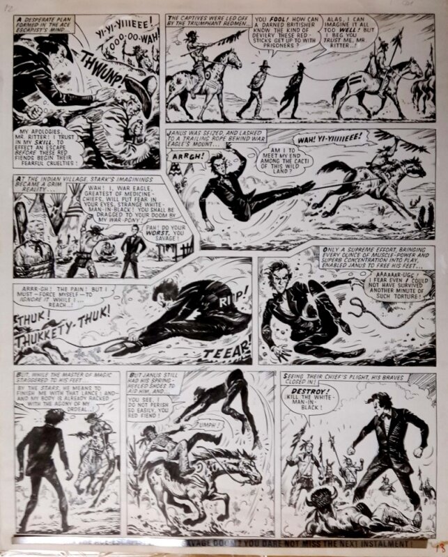 Francisco Solano Lopez, Valiant #10th June 1972 page 13 Janus Stark - Planche originale