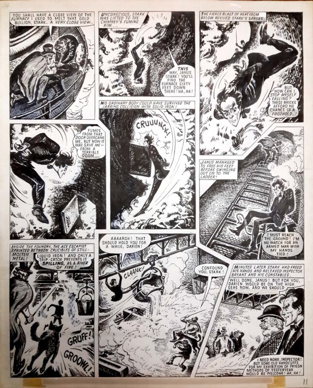 Francisco Solano Lopez, Valiant #11th March 1972 page 11 Janus Stark - Comic Strip