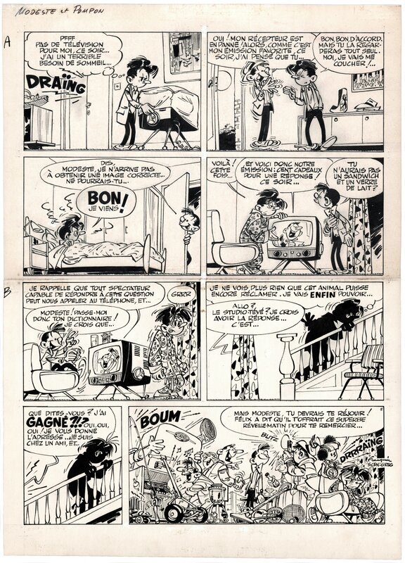 Modeste et Pompon by André Franquin - Comic Strip