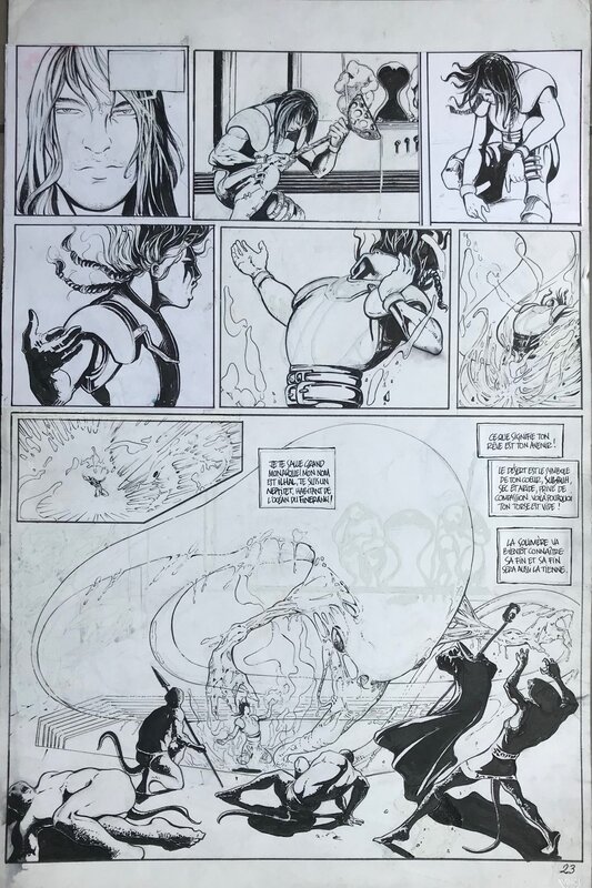 Guy Michel, Jean-Luc Istin, Aquilon t 1 La Solimère pl 23 - Planche originale