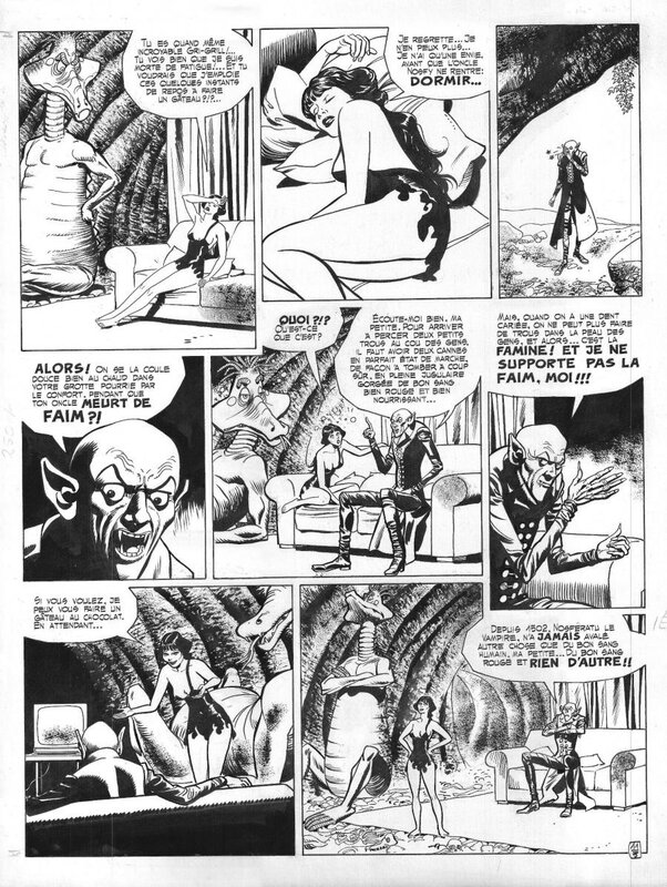 Julio Ribera, Dracurella - L’oncle de Dracurella T3 - Pl 11 - Planche originale