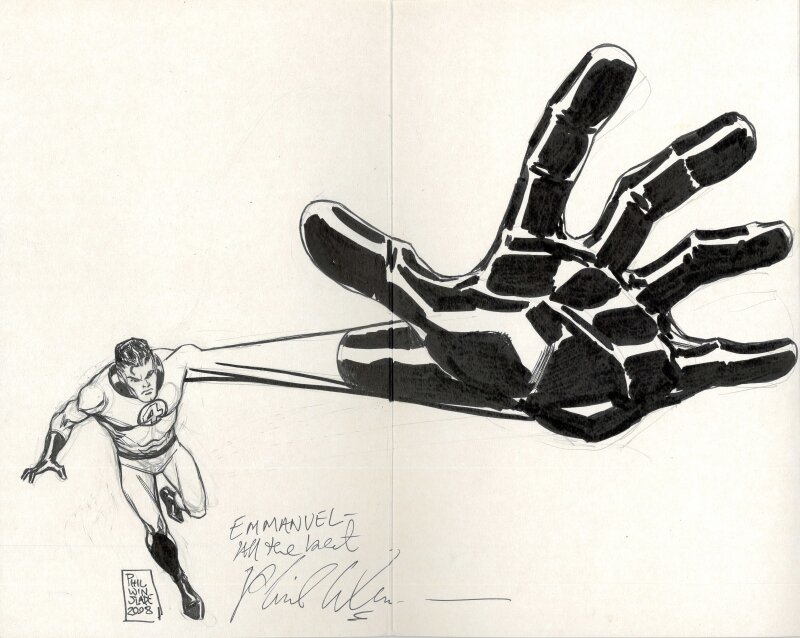 Phil Winslade, Dédicace Mister Fantastic - Sketch