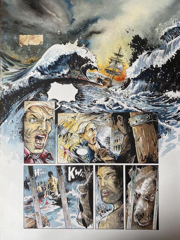 Afif Ben Hamida, Planche couleurs directes - Comic Strip