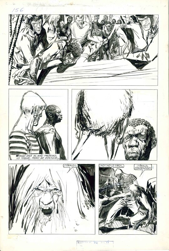 Alberto Breccia, Mort Cinder: la nave negrera - Planche originale