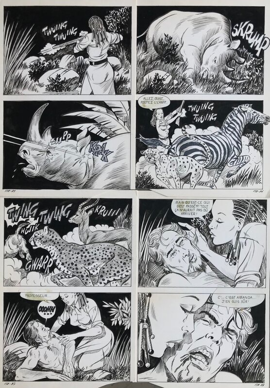 Alberto Del Mestre, L'esclave - douloureuse négritude ep 158 pl 85 à 88 - Comic Strip