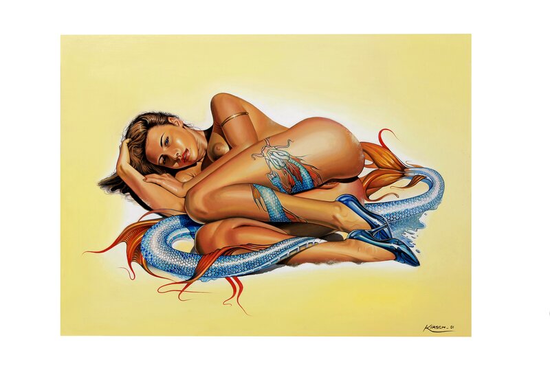 For sale - Sexy Beach by Philippe Kirsch - Original Illustration