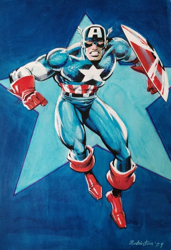 Captain America - Joe Rubinstein - Illustration originale