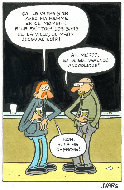 Les bars par Éric Ivars - Illustration originale