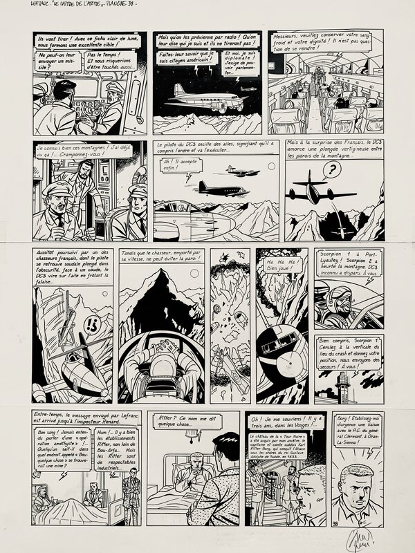 André Taymans, Jacques Martin, LEFRANC - Le Maitre de l’Atome - Planche originale