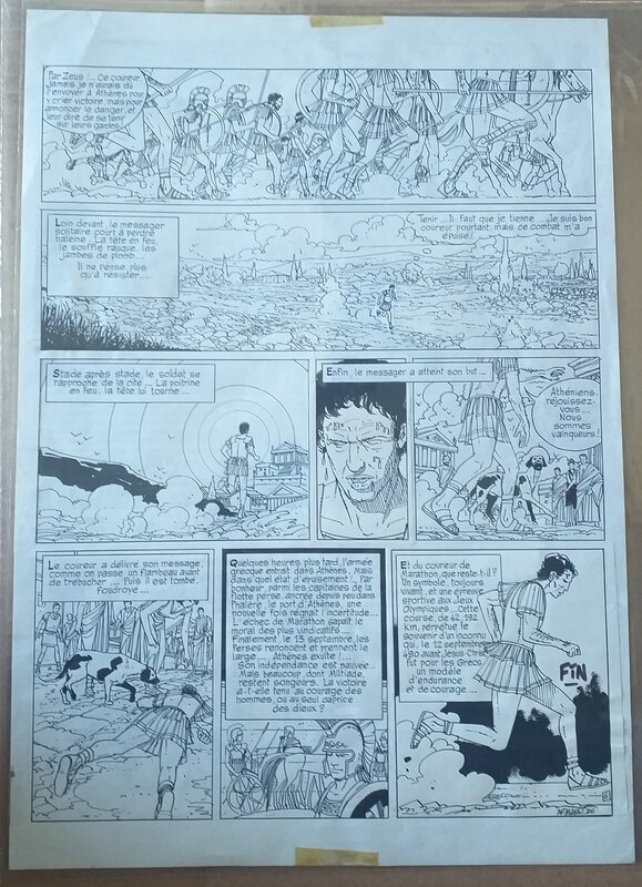 La Bataille de Marathon récit complet en 6 planches by Jacques Armand - Comic Strip