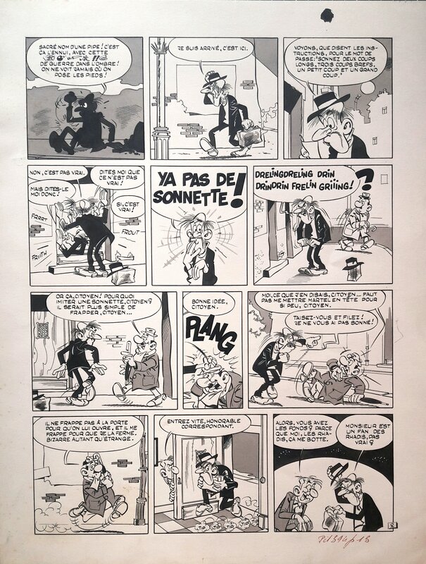 Christian Godard, Agent É-1000, planche originale - Planche originale