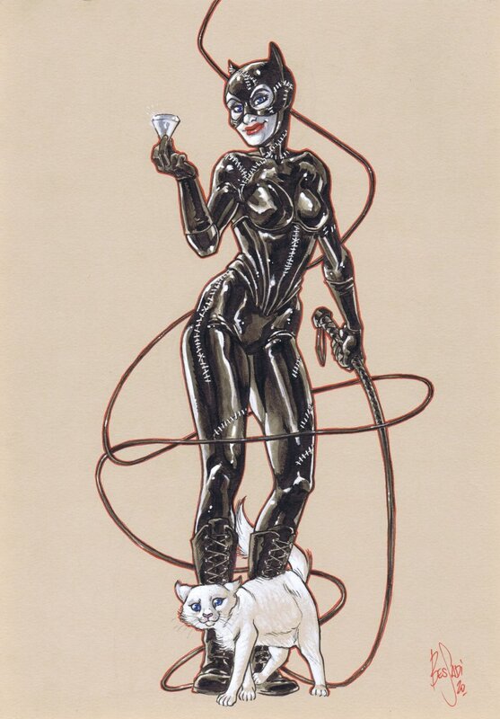 Catwoman par Bessadi - Illustration originale