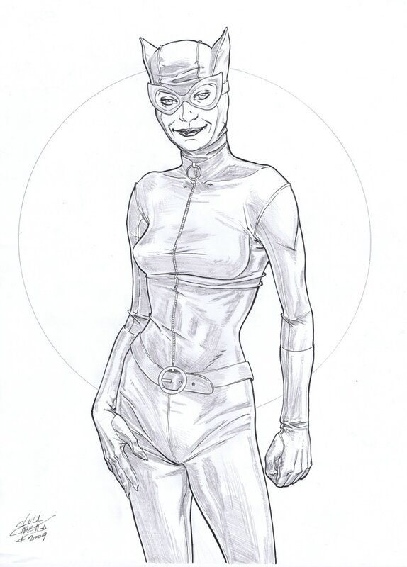 Catwoman par Erbetta - Illustration originale