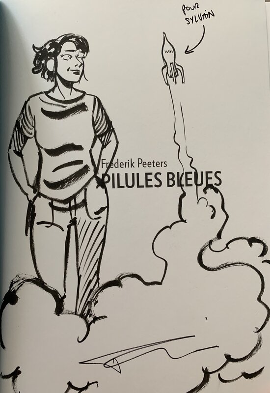 Pilules bleues by Frederik Peeters - Sketch