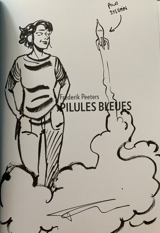 Pilules bleues par Frederik Peeters - Dédicace