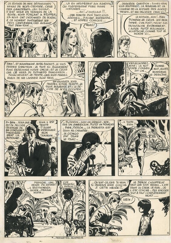 Jijé, Valhardi - L'Affaire Barnes - Comic Strip